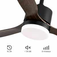 Plafonnier Ventilateur Silencieux Design Épuré LED dans une chambre