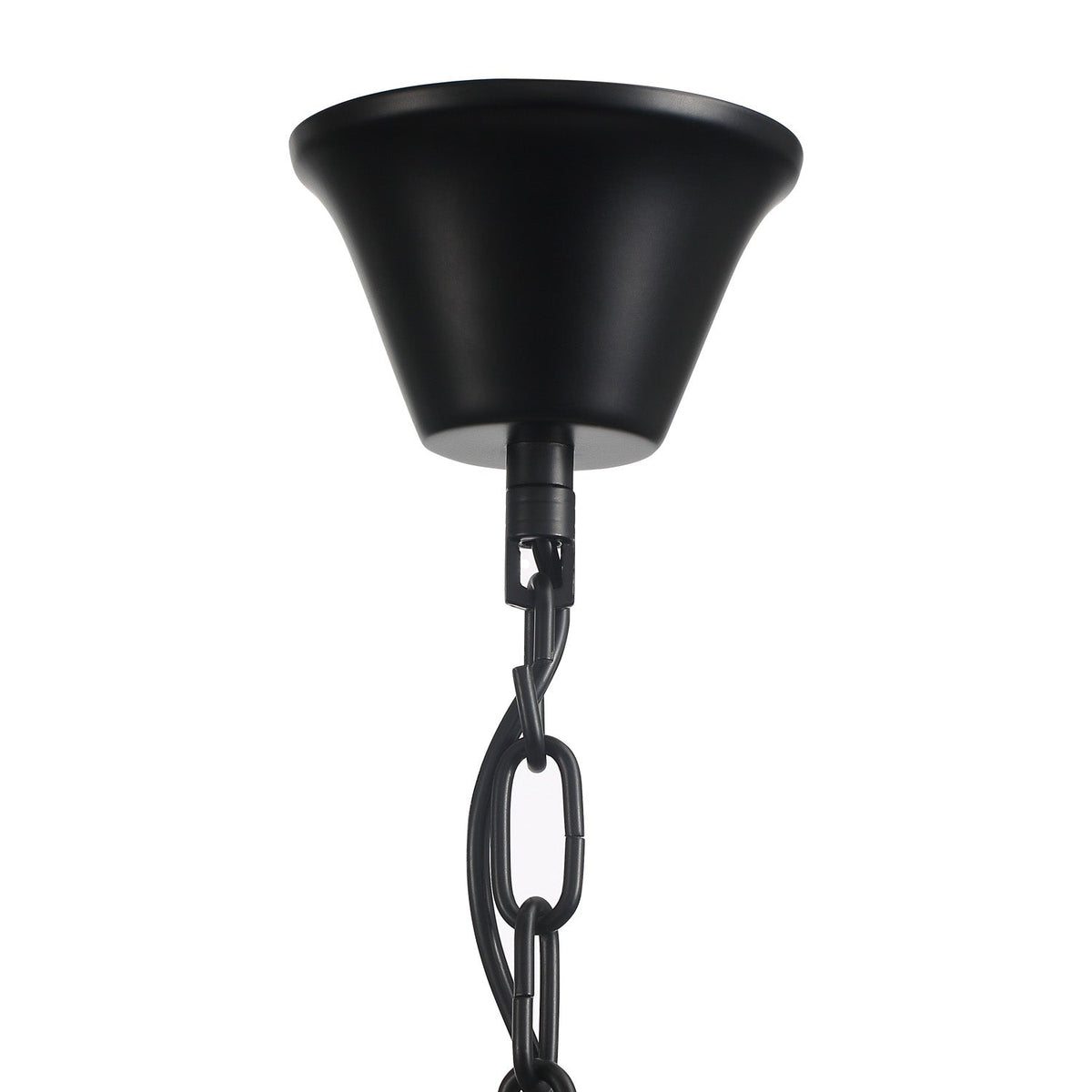 Lustre Rond Cristal Noir noir