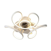 Plafonnier Ventilateur Silencieux Design Artistique LED vu de face