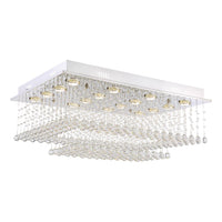Lustre Rectangulaire Cristal Salon salon