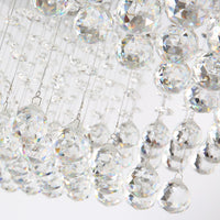 Lustre Rectangulaire Cristal Salon gros plan