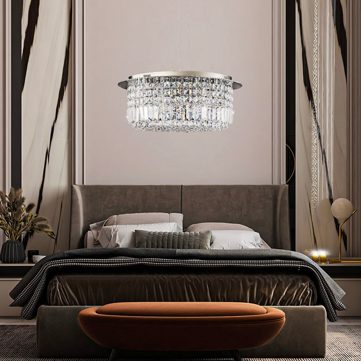 Détail du lustre cristal