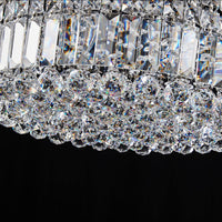 Lustre Rond Cristal Salle à Manger Tambour suspendu