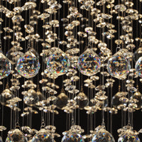Lustre Rond Cristal Salon design