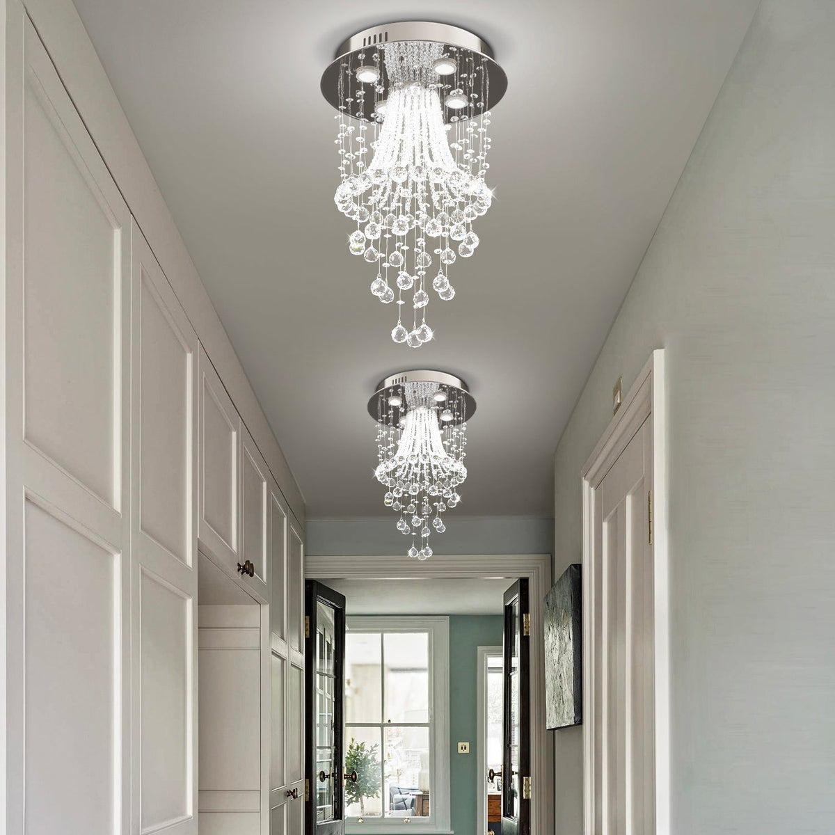 Détail du lustre cristal