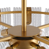 Lustre Rond Métal Doré doré