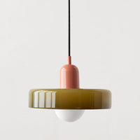 MELLAN – Lampe Suspendue en Verre Coloré au Design Artistique
