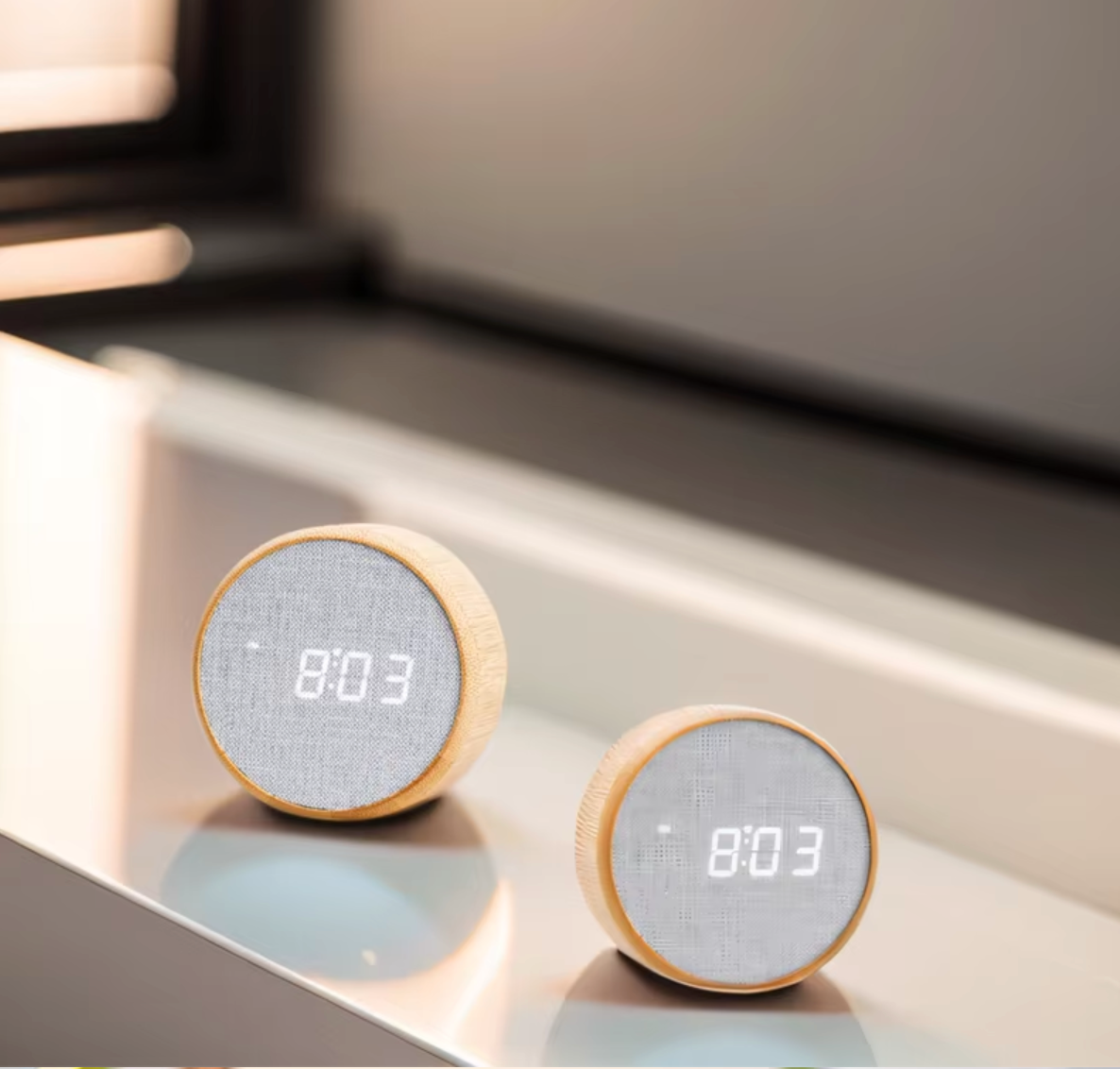 LumiWave | Réveil en Bois numérique