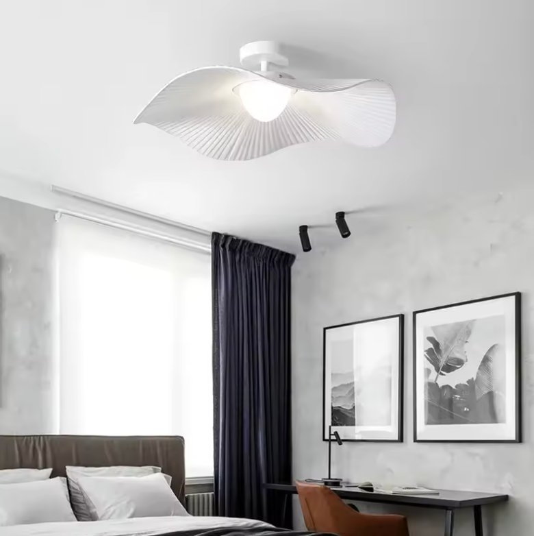 LINÉA - Suspension Luminaire Floral – Design Pétales Naturel et Moderne Lumio™