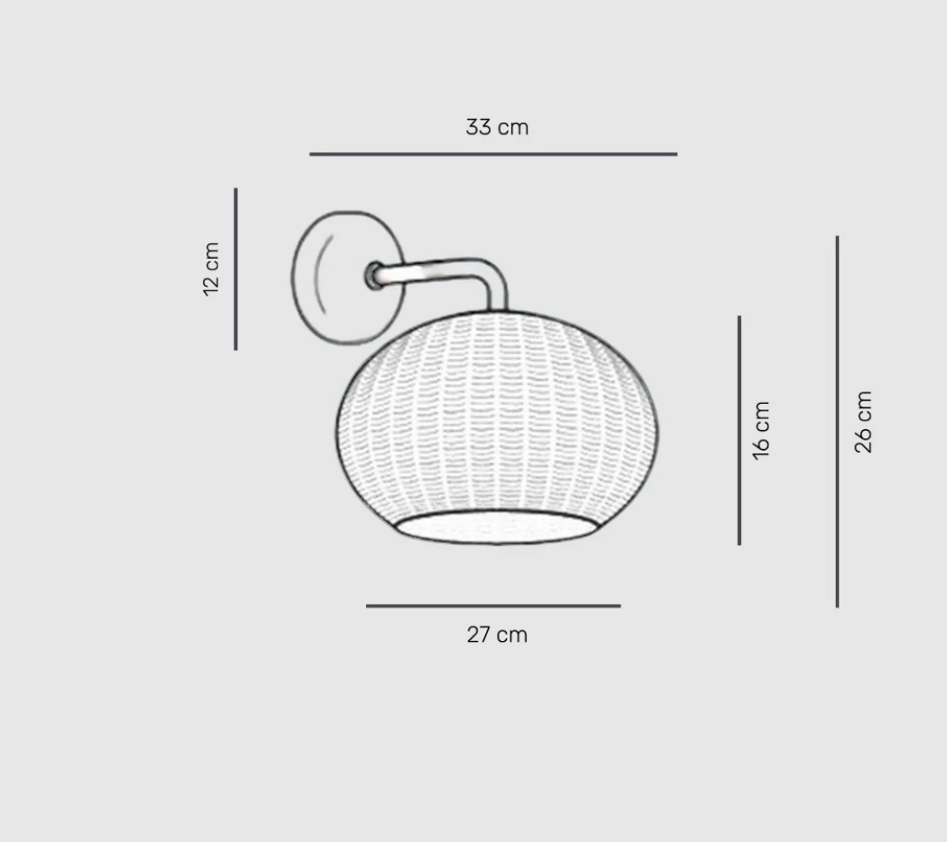 ROTI - Applique Murale Extérieur Style Rotin Lumio™