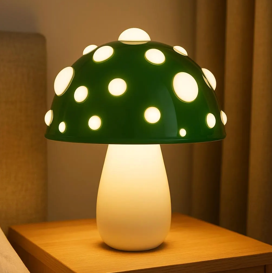 Lampe de Chevet Champignon Vert