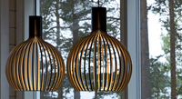 NOLA - Suspension Bois Scandinave – Luminaire Design Naturel et Moderne Lumio™