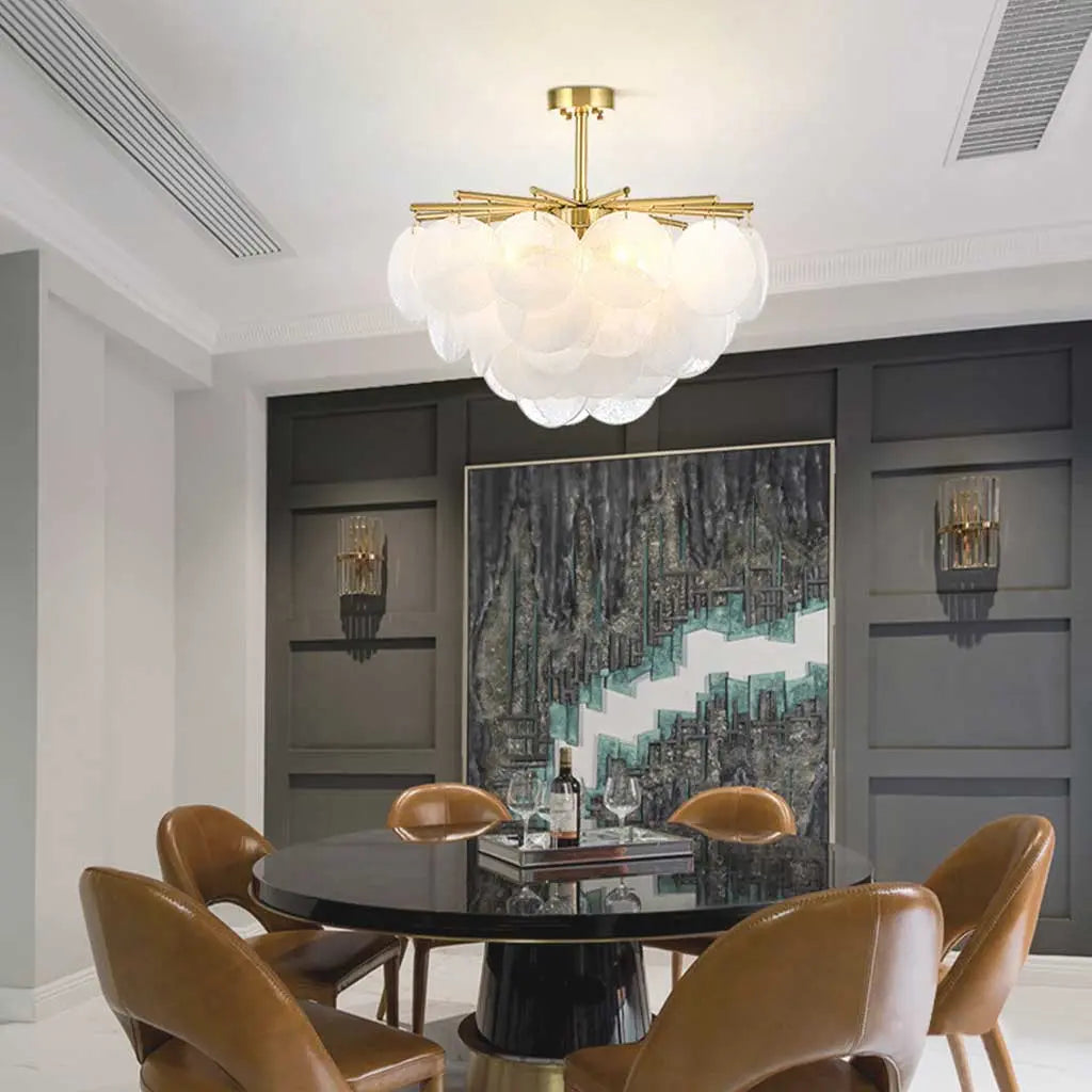 Lustre Scandinave Élégant Nimbus Rond en Verre Lumio™