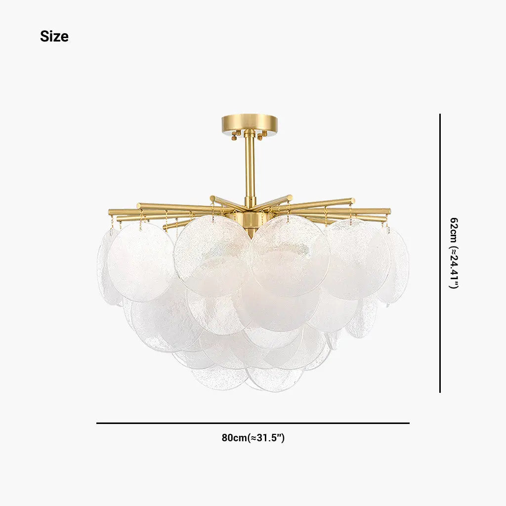 Lustre Scandinave Élégant Nimbus Rond en Verre Lumio™