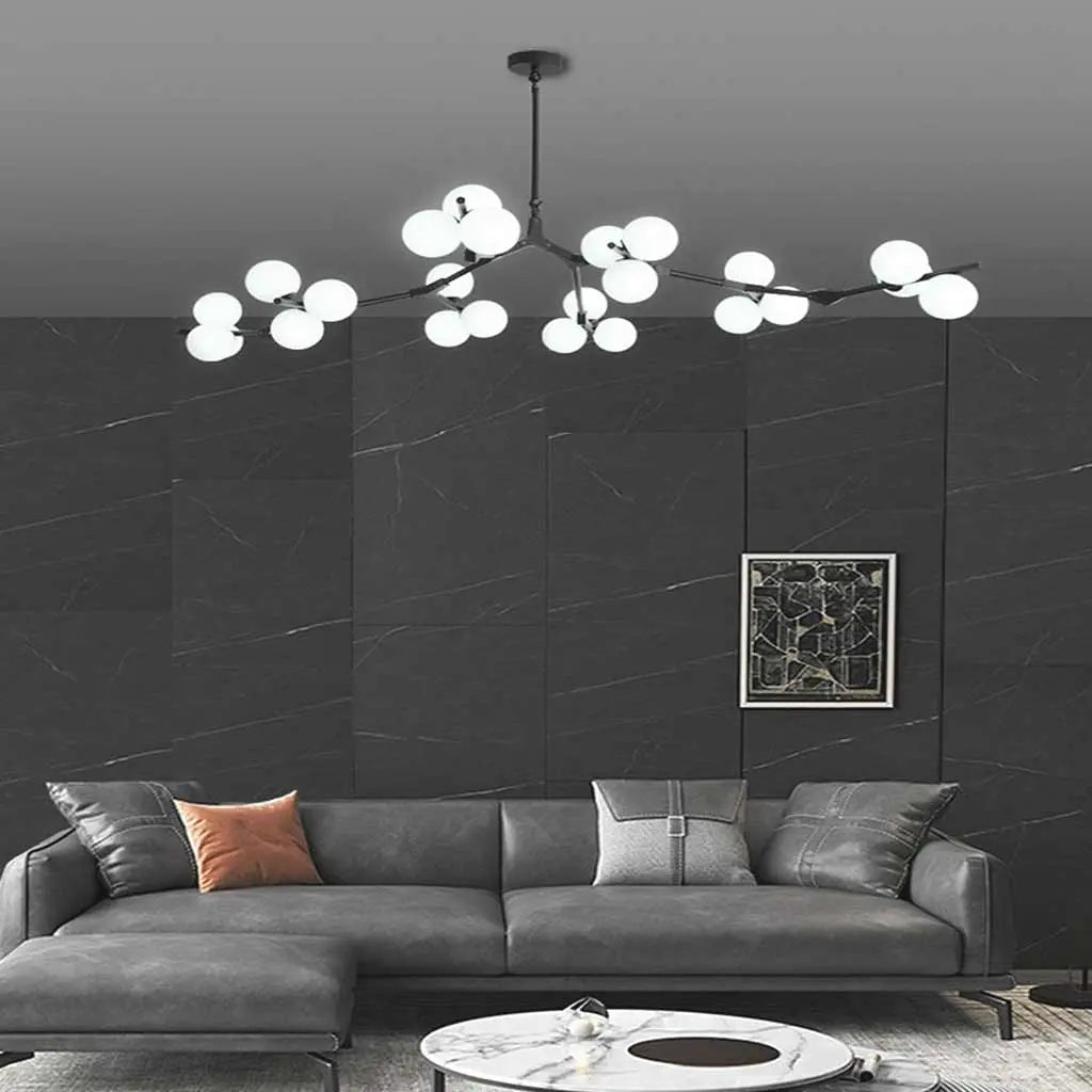 Lustre Nordique Élégant à Branches et Boules en Verre Lumio™