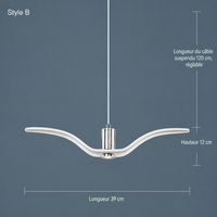 Lampe Suspendue Envol d’Oiseaux Décorative Lumio