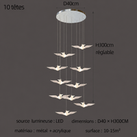 Suspension LED Oiseau Design Moderne Lumio