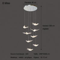 Suspension LED Oiseau Design Moderne Lumio