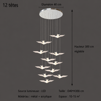 Suspension LED Oiseau Design Moderne Lumio