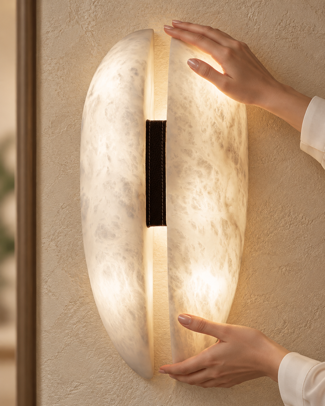 Applique Murale LED Albâtre 36 ou 52 cm
