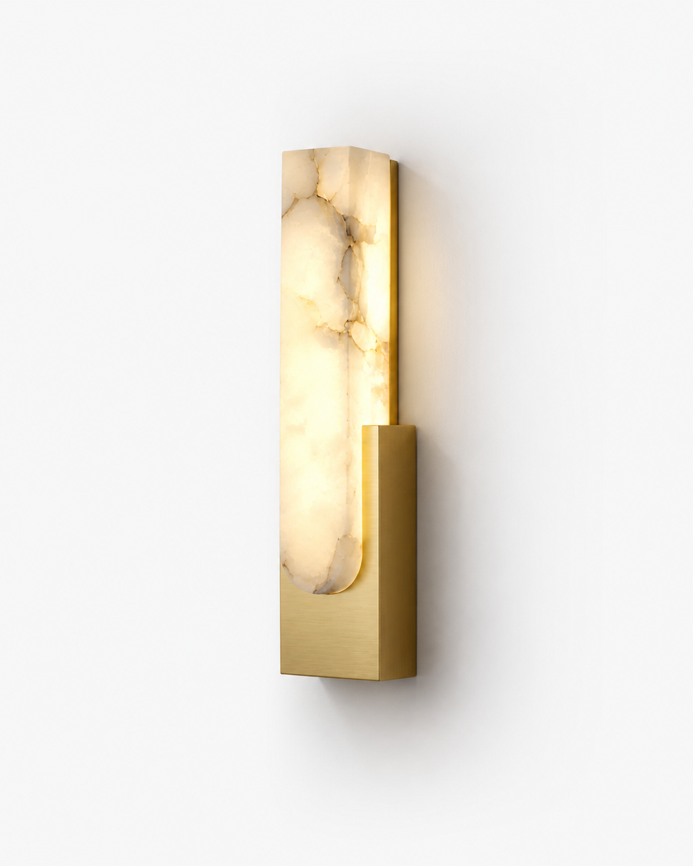Applique Murale LED Albâtre et Cuivre