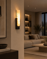 Applique Murale LED Albâtre et Cuivre