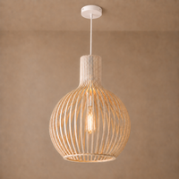 Lampe Suspendue Bois Scandinave Nola Lumio