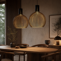 Lampe Suspendue Bois Scandinave Nola