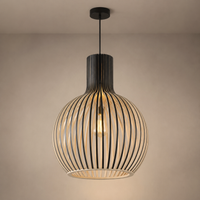 Lampe Suspendue Bois Scandinave Nola