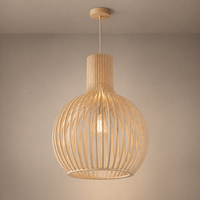 Lampe Suspendue Bois Scandinave Nola