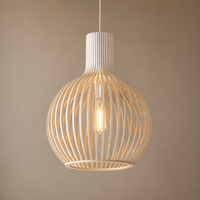 Lampe Suspendue Bois Scandinave Nola