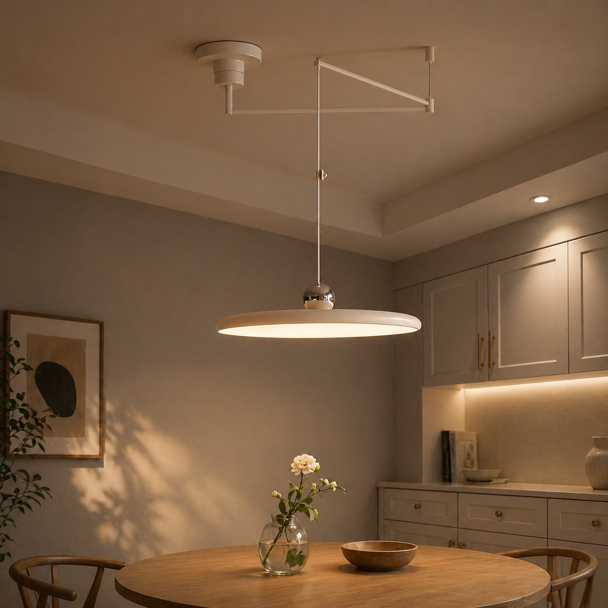 Lampe Suspendue LED à Bras Articulé Nordique