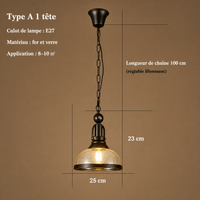 Lustre Billard Rétro 3 Lumières en Métal Lumio