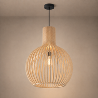 Lampe Suspendue Bois Scandinave Nola Lumio