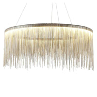 Lustre Rond Aluminium Moderne - Lumio