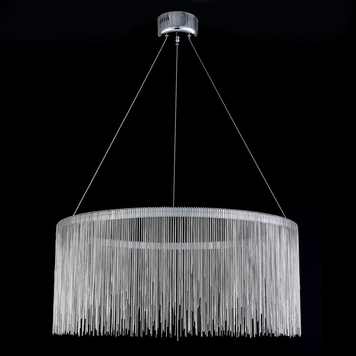 Lustre Rond Aluminium Moderne - Lumio