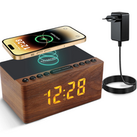 SONIO - Réveil en Bois LED Chargeur Sans Fil Lumio™
