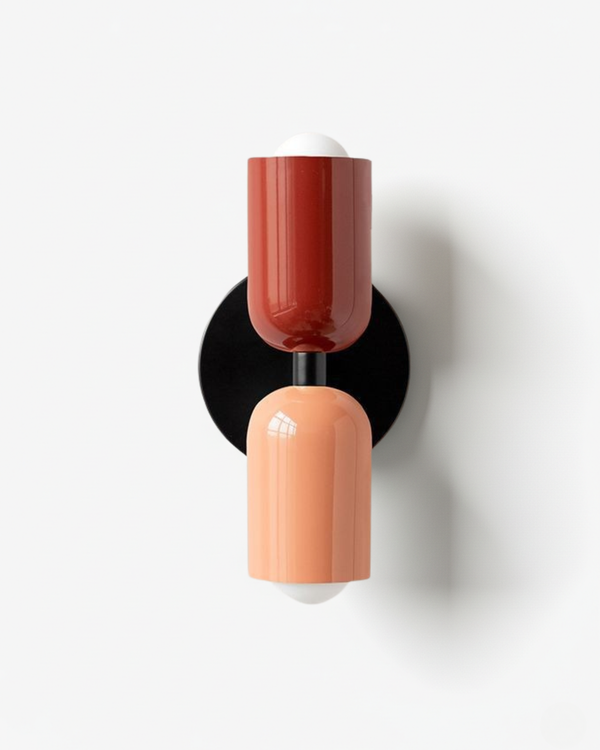 Applique Murale Nordique Double Tête Noir Mat