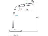Lampe de Bureau MIKA | Design Moderne & Éclairage Ajustable