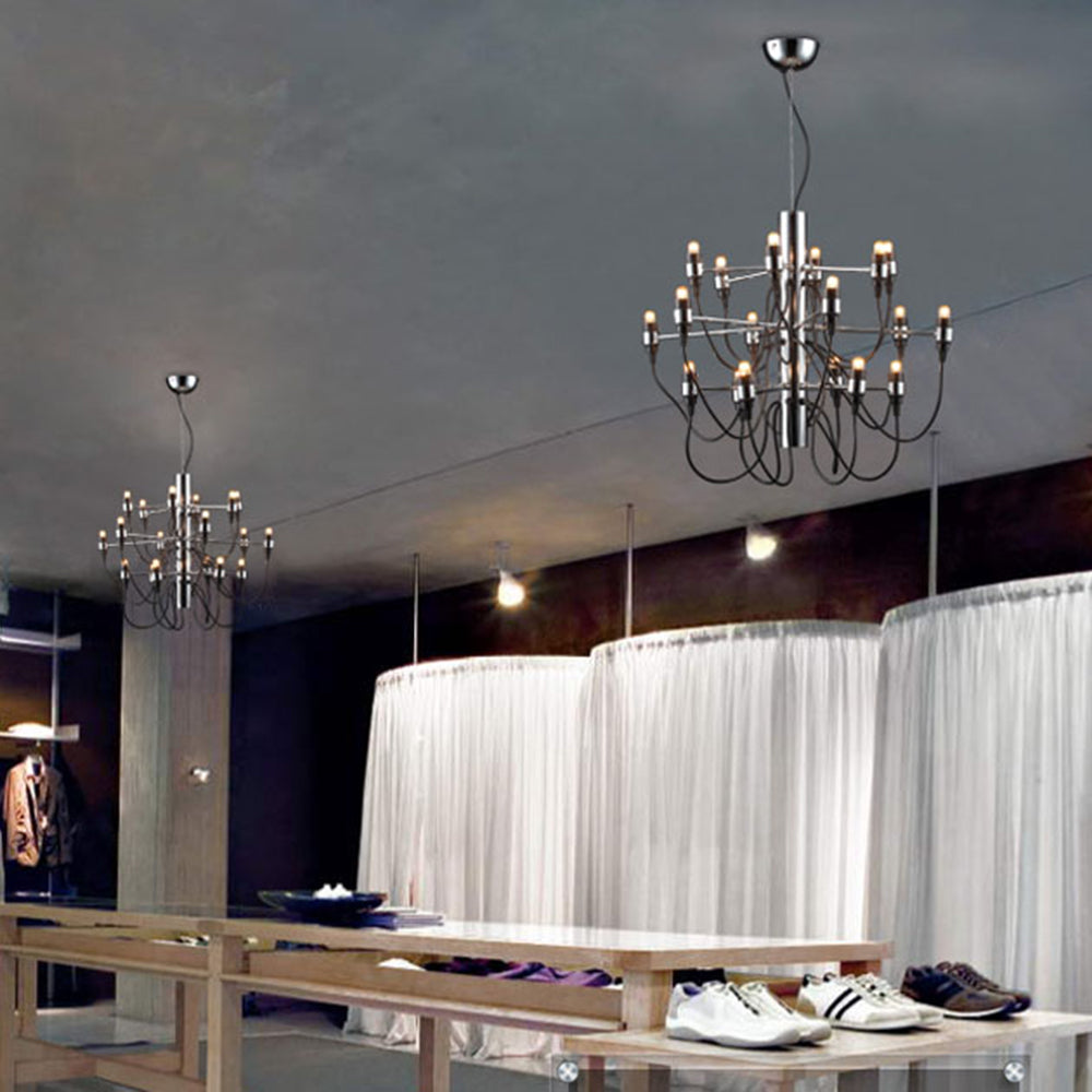 VINTORIA – Lustre Chandelier en Métal Noir Rétro Lumio™