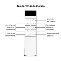 Plafonnier Ventilateur Silencieux Blanc Moderne - détail épuré