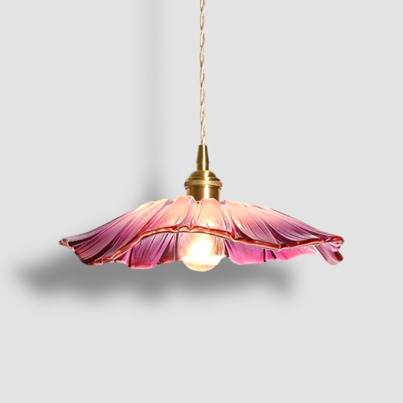 FLURIA -  Suspension Rétro Japonaise en Verre et Métal