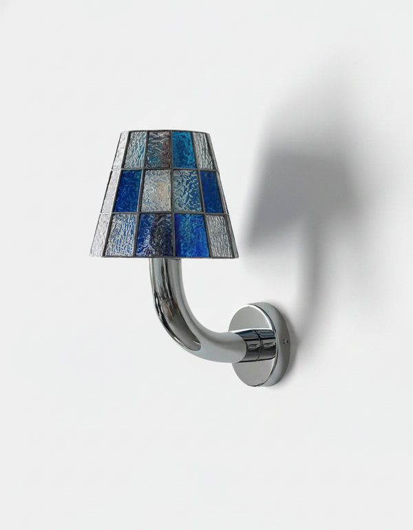 Applique Murale Mosaïque Verre et Chrome