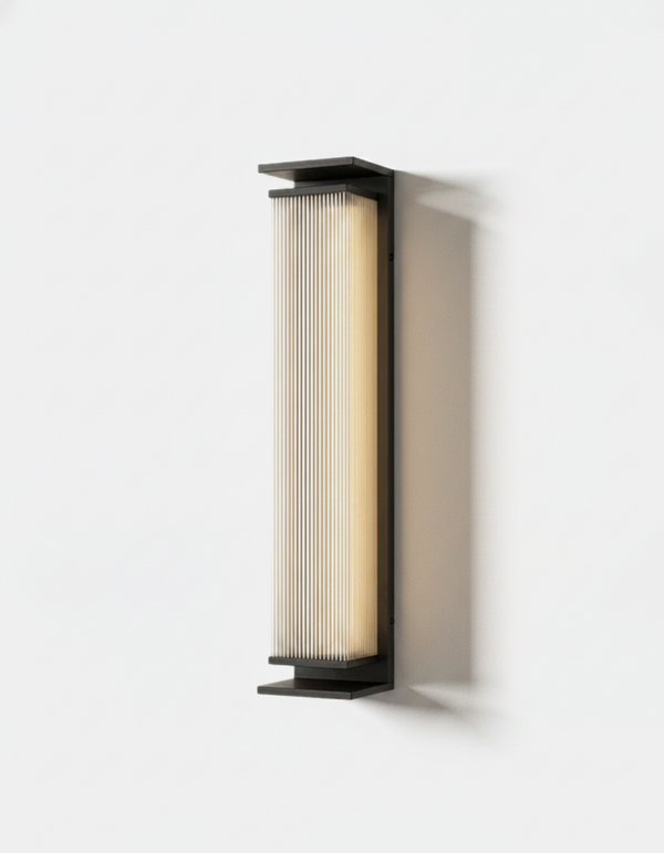 Applique Murale Extérieure Colonne LED Cannelée