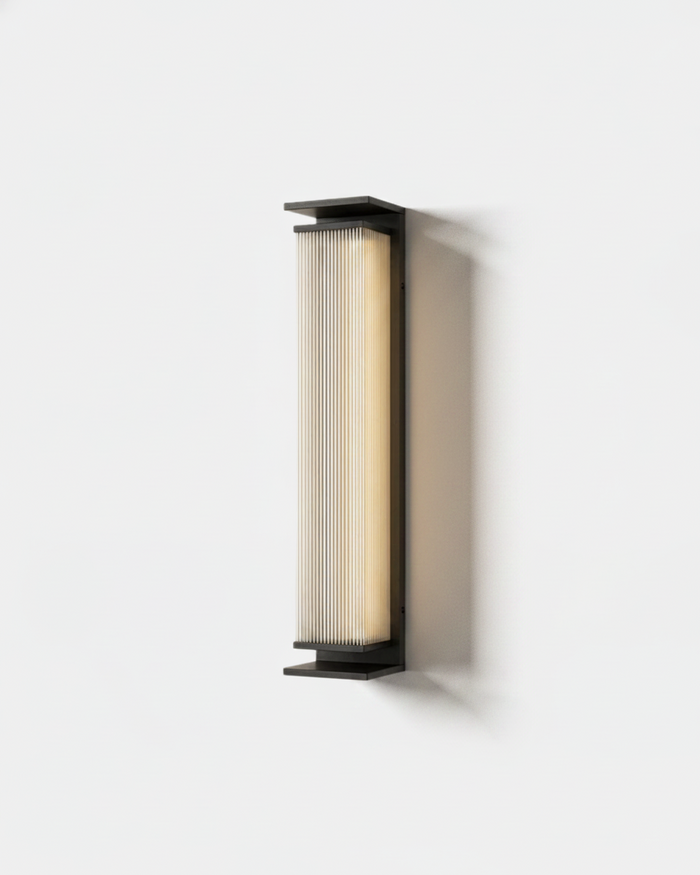 Applique Murale Extérieure Colonne LED Cannelée