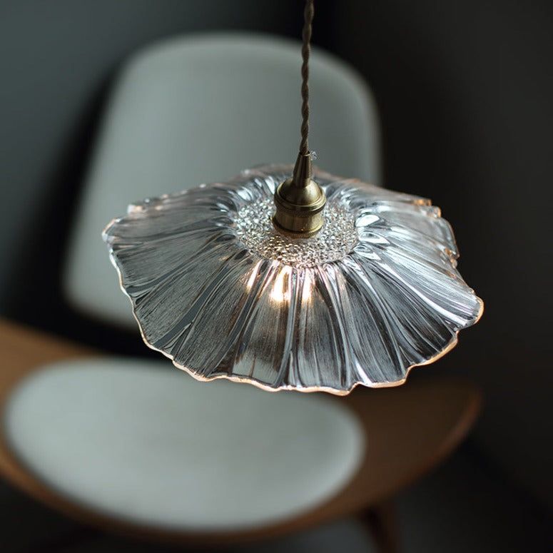 FLURIA -  Suspension Rétro Japonaise en Verre et Métal