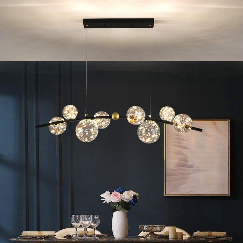 ORBITAL – Lustre Globe Étincelant pour Déco Moderne Lumio™