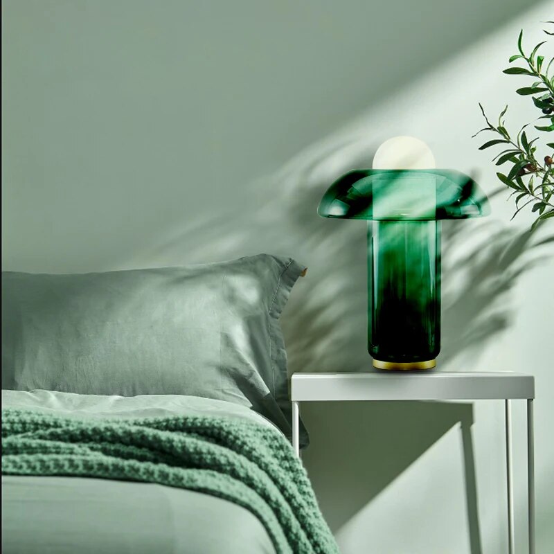 Lampe de Chevet Verre Moderne Rétro