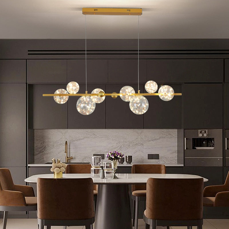 ORBITAL – Lustre Globe Étincelant pour Déco Moderne Lumio™