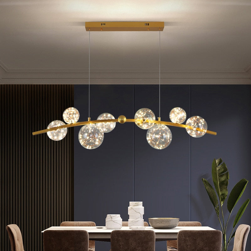 ORBITAL – Lustre Globe Étincelant pour Déco Moderne Lumio™